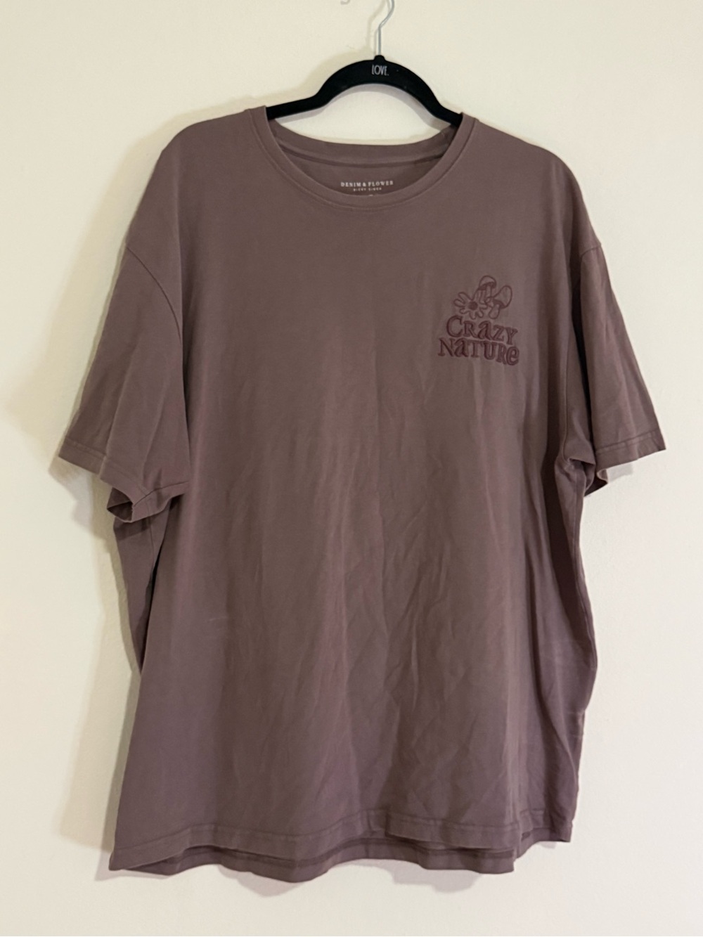 Denim & Flower Men's Short-Sleeve Tee - Mauve